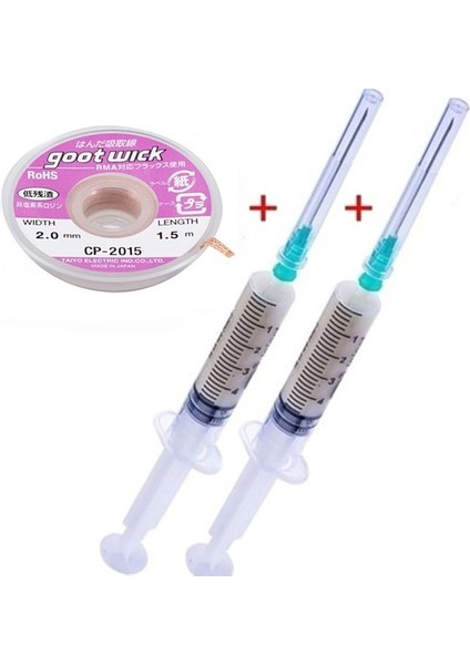 Elektronik Anakart Enteğre Vs Flux Lehim Toplama Yüzey Temizleme Fitili 2,0mm SETI05