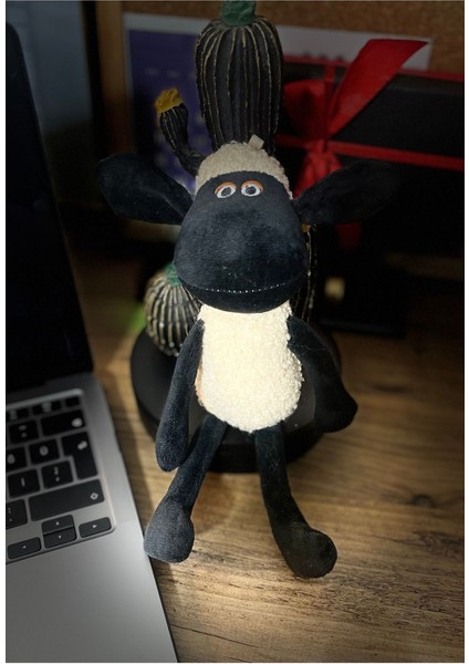 Kuzu Peluş Anahtarlık - Kuzu, 23 cm (Çanta Kolyesi, Peluş Oyuncak) Koyun Shaun Çanta Charmı modelleri