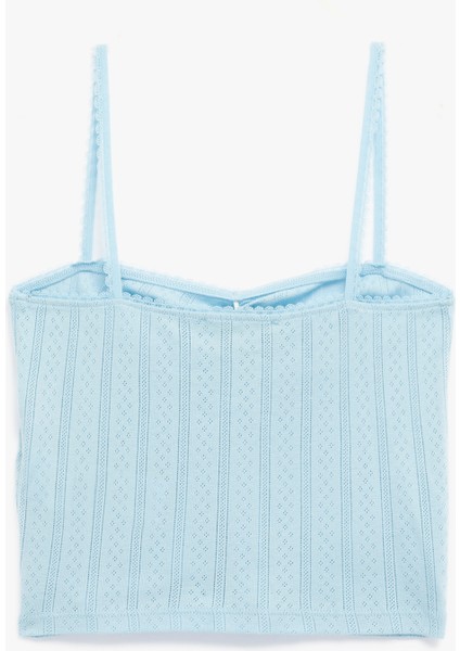 Pamuklu Ip Askılı Büzgülü Dokulu Slim Fit Crop Atlet fiyatları