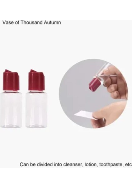 6 Parça Seyahat Banyo Seti, Doldurulabilir, Krem, Şampuan, Duş Jeli, Sprey, Losyon modelleri