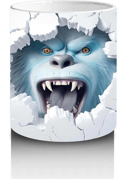 Çatlak Duvardan Bakan Vampir Yüz – Baskılı Kahve Kupası modelleri