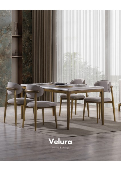 Paris Yemek Odası Takımı (Yemek Masası + 4 Adet Sandalye)