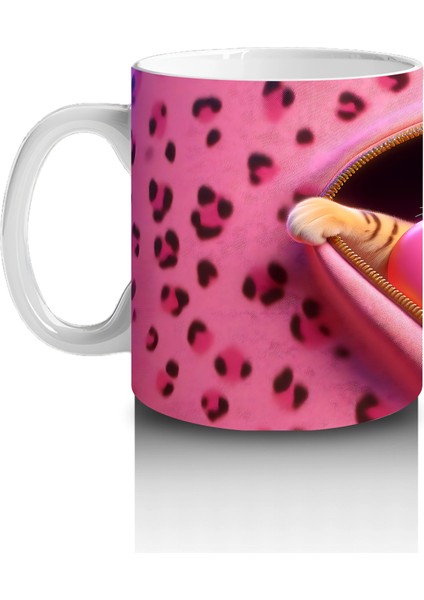 Kalp Desenli Battaniyeye Sarılmış Sevimli Kediler – Baskılı Kahve Kupası fiyatları