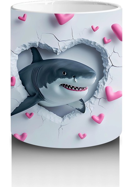 Pembe Kalpler Arasında Bakan Sevimli Yunus – Baskılı Kahve Kupası modelleri