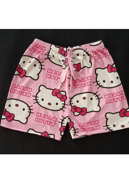 Hello Kitty Desenli Yazlık Şort- BK1010004