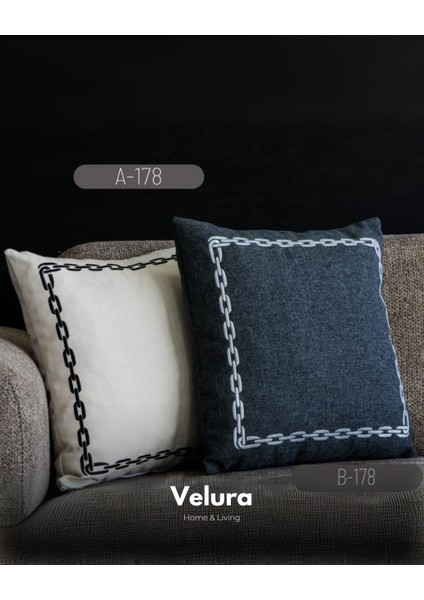Dekoratif Kırlent & Pinterest Kırlent & Keten Kumaş - Nakış Işleme & A178-B178