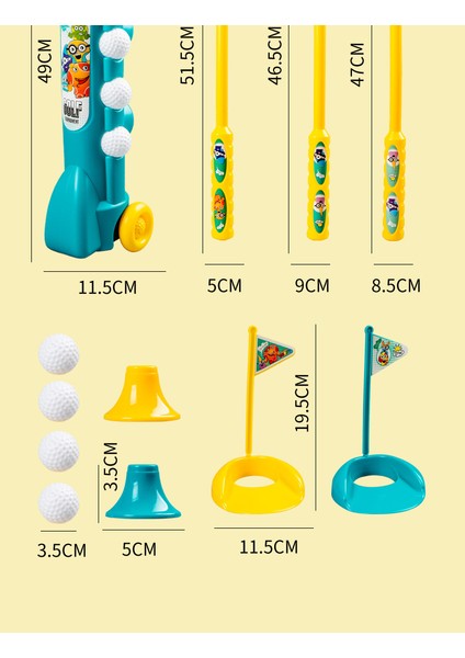 Çocuk Spor Oyuncakları Golf Seti Ebeveyn-Çocuk Etkileşimi (Yurt Dışından) fiyatları