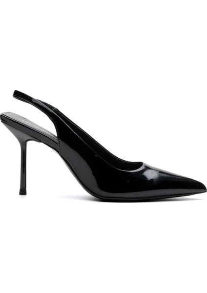 Mena Siyah Rugan Kadın Stiletto & Abiye
