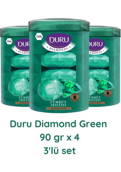 Diamonds Serisi Green 4x90 gr 3 Adet fiyatları