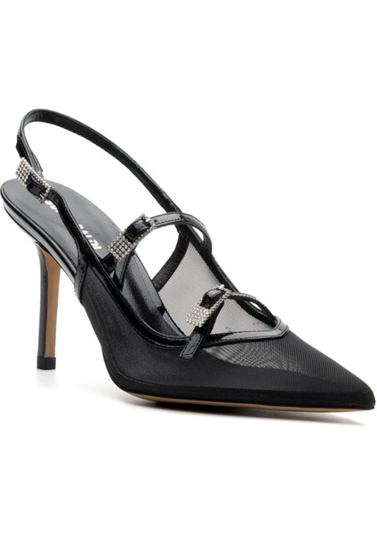 Lenta Siyah Tekstil Kadın Stiletto & Abiye