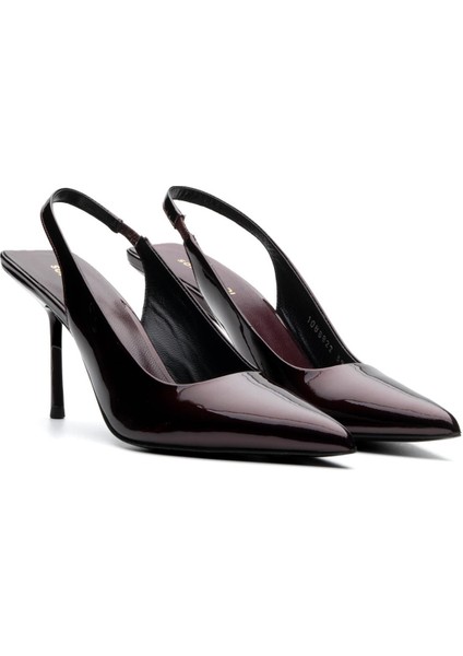 Mena Bordo Rugan Kadın Stiletto & Abiye modelleri