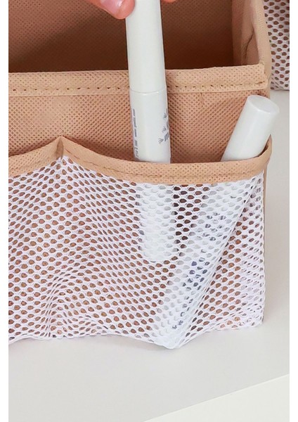 2'li Bej Makyaj Düzenleyici Seti, Organizer ve Kutusu, Şık ve Pratik Kullanım modelleri