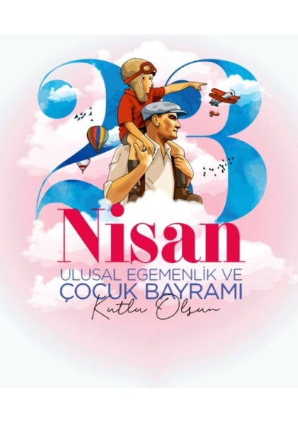 23 Nisan Ulusal Egemenlik ve Çocuk Bayramı,okul Etkinlik,kumaş Pano 150X200 fırsatları