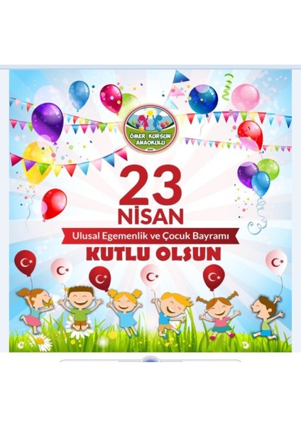 23 Nisan Ulusal Egemenlik ve Çocuk Bayramı,okul Etkinlik,kumaş Pano 150X200 indirimleri