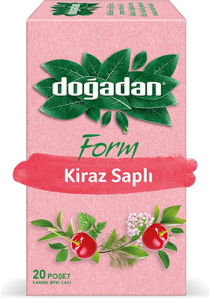 Kiraz Saplı Form Poşet Çay x 6 Paket