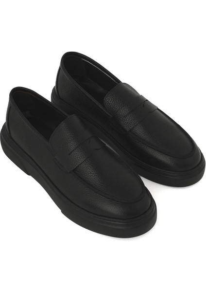 Fibe Erkek Siyah Deri Spor Ayakkabı modelleri