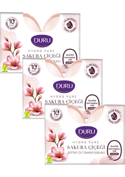 Hydro Pure Sakura Sabun 3'lü