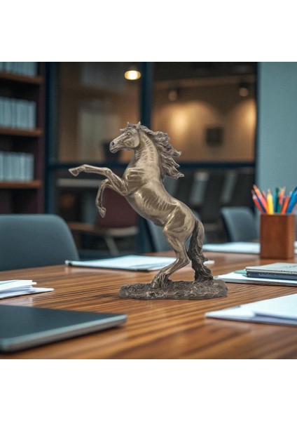 Veronese Biblolar-Wise Atlar-Wıse Sahlanan At-28,5*11,5*31,5 CM– Dekoratif Obje ve Koleksiyonluk Model modelleri