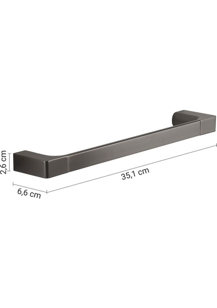 Pirenei Havluluk, Uzun, 35.1cm - Mat Siyah modelleri