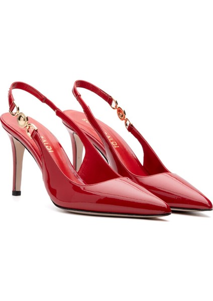 Klaun Kırmızı Rugan Kadın Stiletto & Abiye modelleri