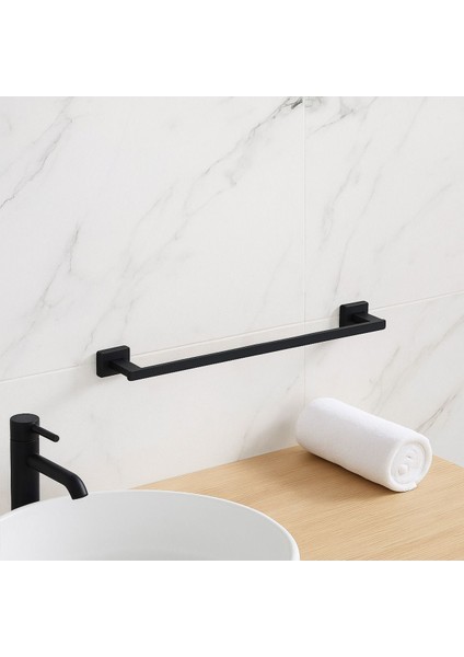 Atena Havluluk, Uzun, 45 cm - Mat Siyah