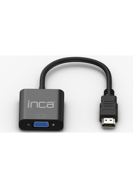 Ihtv-7ts HDMI To VGA Jakli (Ses Kablosu Dahil) Siyah