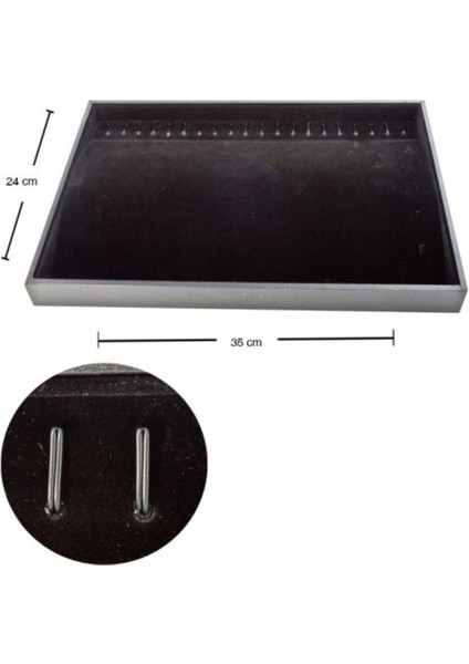 Şık Siyah Bileklik Tablası, Zarif ve Modern Takı Tasarımı