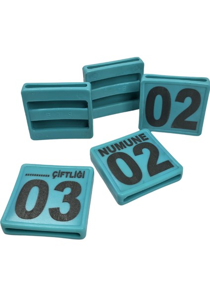 200 Adet Turkuaz Büyükbaş ve Küçükbaş Kemer Numaratörü fiyatları