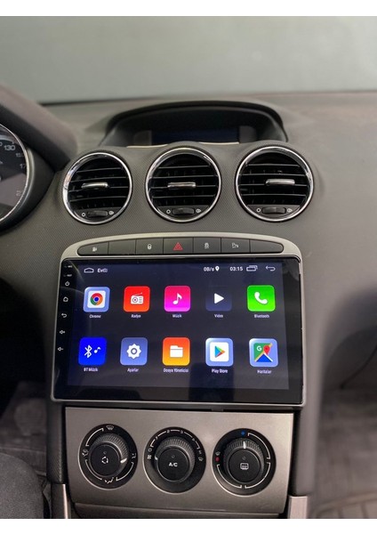 Peugeot 308 2008-2013 Multimedya Carplay Ekran Seti 2 GB Ram 32 Hafızalı