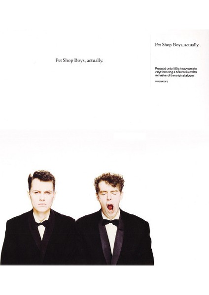 Pet Shop Boys - Actually - Plak