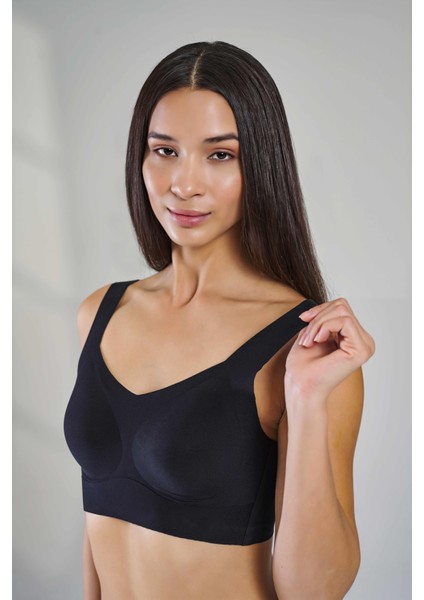 Yeni Inci Iz Yapmayan Lazer Kesim Balensiz Hafif Sütyen BR107 fırsatları