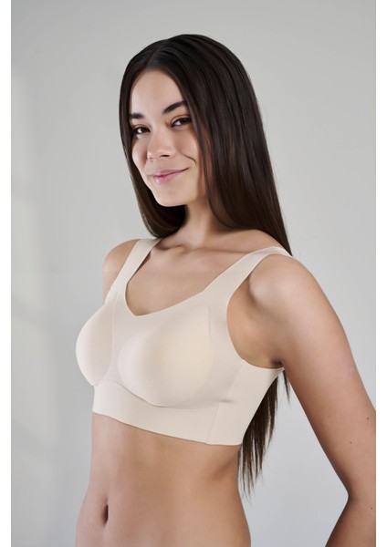 Yeni Inci Iz Yapmayan Lazer Kesim Balensiz Hafif Sütyen BR107 indirimleri