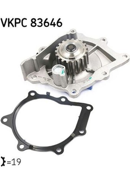 VKPC83646 Devırdaım Su Pompası 224DT Dıscovery Sport L550 14> R.r Evoque L538 11>19 Freelander 2 L359 06>14 Jaguar Xf Sportbrake 12>14 Xf I X250 11>14