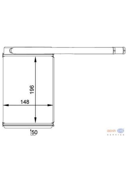 Mahle-Knecht-Behr AH165000P Kalorıfer Radyatoru Brazıng Fıesta V-Fusıon-Mazda-2 1.4 03> O.e