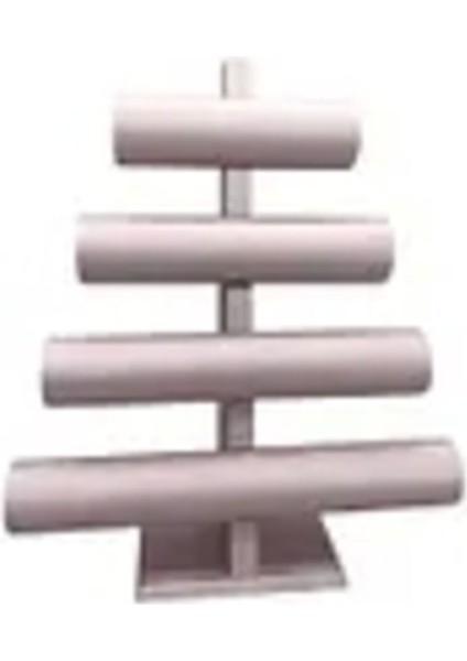 Pembe Deri Kumaş Bilezik Sergileme, 38X33 Cm, 4'lü T Model, Şık ve Kullanışlı fiyatları