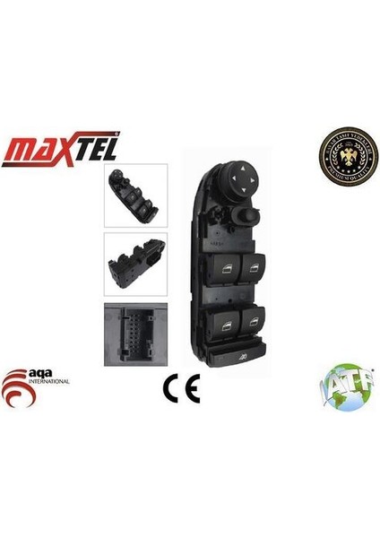 18209501 Cam Acma Anahtarı Sol Dortlu Katlanmaz Cercevesız Bmw E70 E71 E84 E87 E90 E90