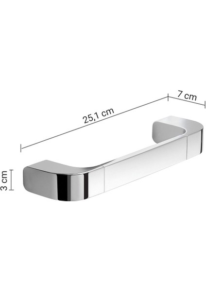 Outline Uzun Havluluk/tutamak, 25.1cm - Krom modelleri