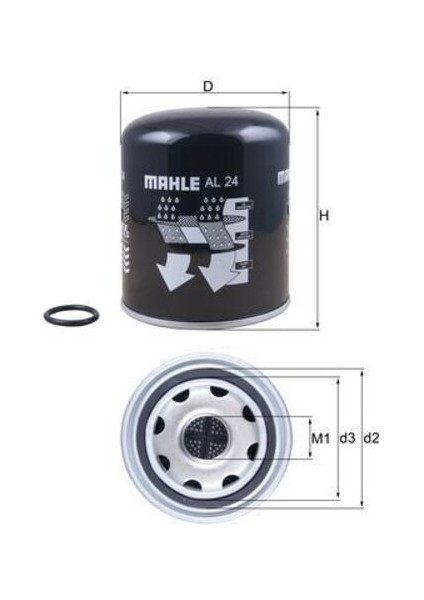 Mahle-Knecht-Behr AL24 Hava Kurutucu Fıltre