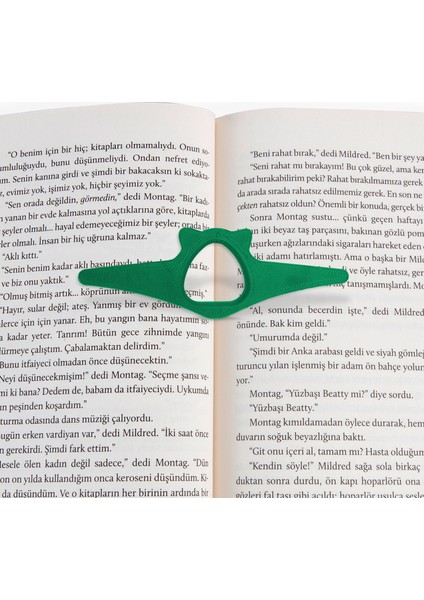 Kitap Okuma Yüzüğü Kedi Modelli – Yeşil fiyatları