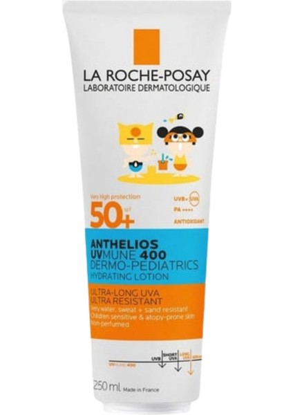 La Roche Posay UVMUNE400 SPF50+ Hassas Ciltler ve Çocuklar Için Güneş Koruyucu Vücut Sütü 250 ml