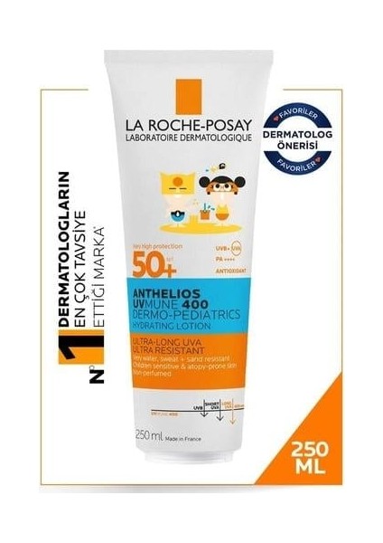 La Roche Posay UVMUNE400 SPF50+ Hassas Ciltler ve Çocuklar Için Güneş Koruyucu Vücut Sütü 250 ml fiyatları
