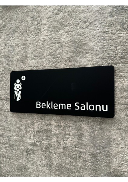 Mat Siyah Pleksi Bekleme Salonu Yönlendirme Levhası fiyatları