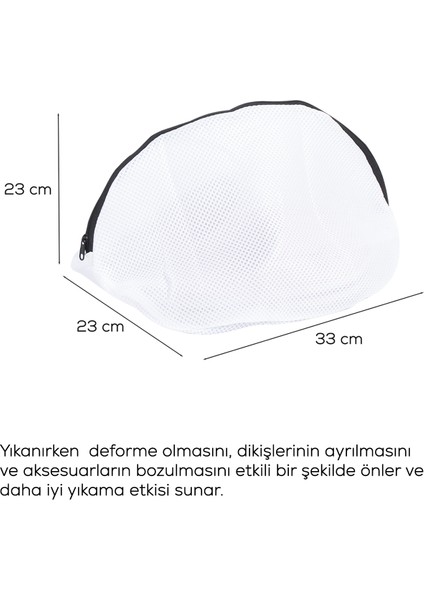 3153 Çamaşır Yıkama Filesi Fermuarlı Bölmeli Ayakkabı Yıkama Filesi Deforme Önleyici Torba File fırsatları