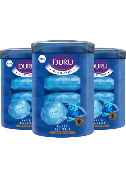 Diamonds Serisi Blue Katı Sabun 4x90 gr 3 Adet