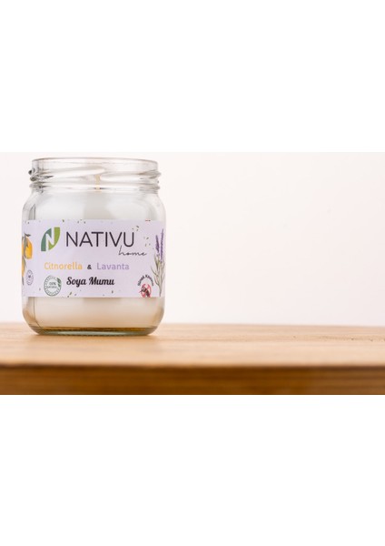 Doğal Sinek Kovucu Soya Mumu – Citronella & Lavanta – 210 ml | %100 Bitkisel, Kimyasal Içermez, Iç ve Dış Mekan Kullanımına Uygun modelleri