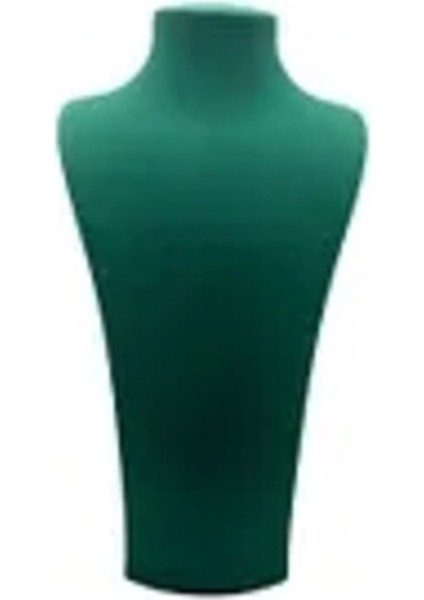 Yeşil Süet Takı Sergileme Mankeni, 40X20 Cm, Şeffaf Detaylı ve Şık Tasarım fiyatları