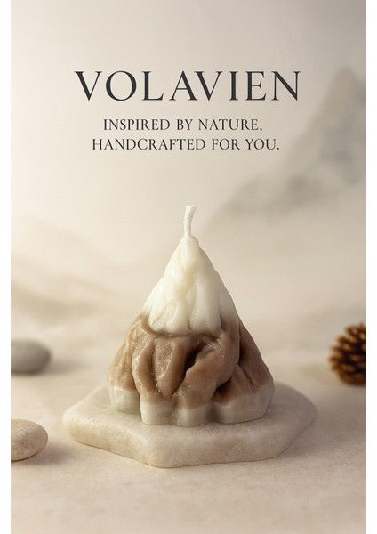 - Zirve Serisi | Karlı Dağ El Yapımı Mum