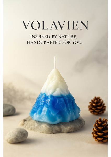 - Zirve Serisi | Karlı Dağ El Yapımı Mum modelleri