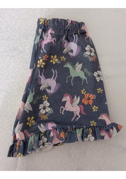 Unıcorn Kız Çocuk Yazlık Fırfırlı Rahat Pamuklu Şort fiyatları