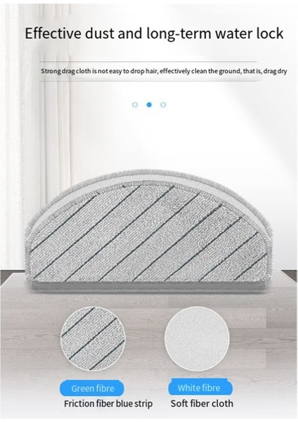 Ecovacs X1/N20/T10/T10 Turbo Robotik Süpürge Aksesuarları Için 6 Adet Yedek Paspas Bezi Paspas Pedleri (Yurt Dışından) fiyatları